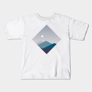 Pink Mountains Kids T-Shirt